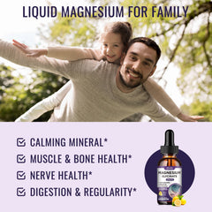 Dilib Magnesium Glycinate Drops dropper pour enables easy dosing for stress relief