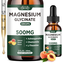 Dilib Magnesium Glycinate Liquid Drops bottle for easy daily stress support