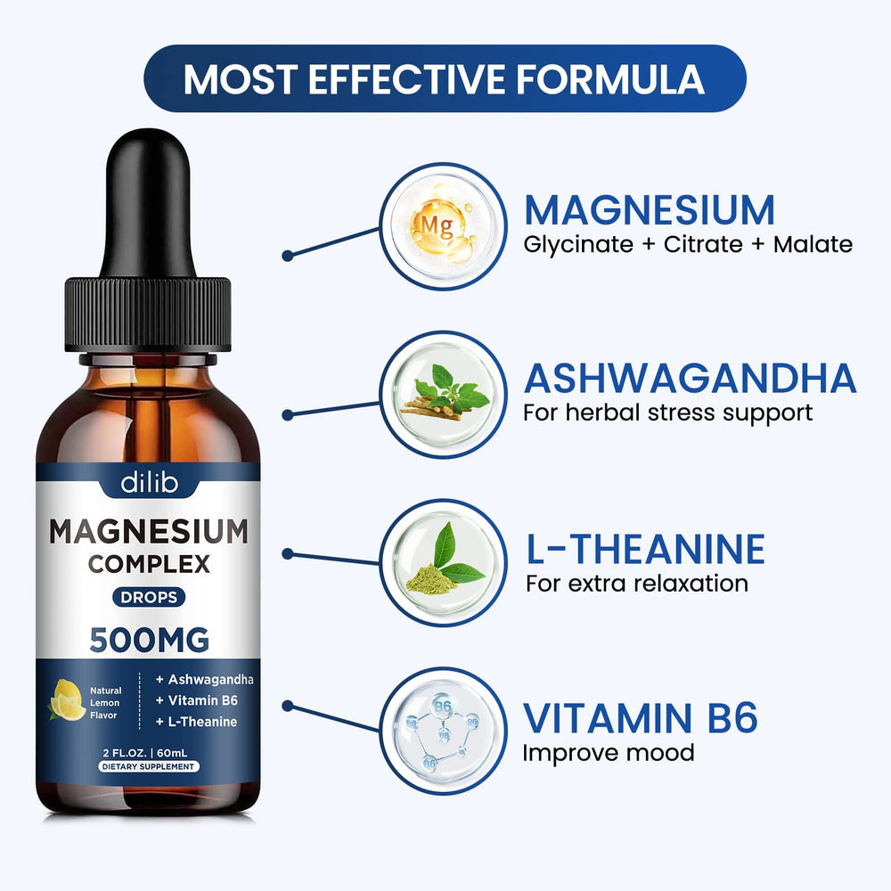Dilib triple magnesium complex packaging highlights 500 mg formula