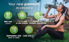 Diliqua BPA-free shaker bottle material for safe beverage mixing