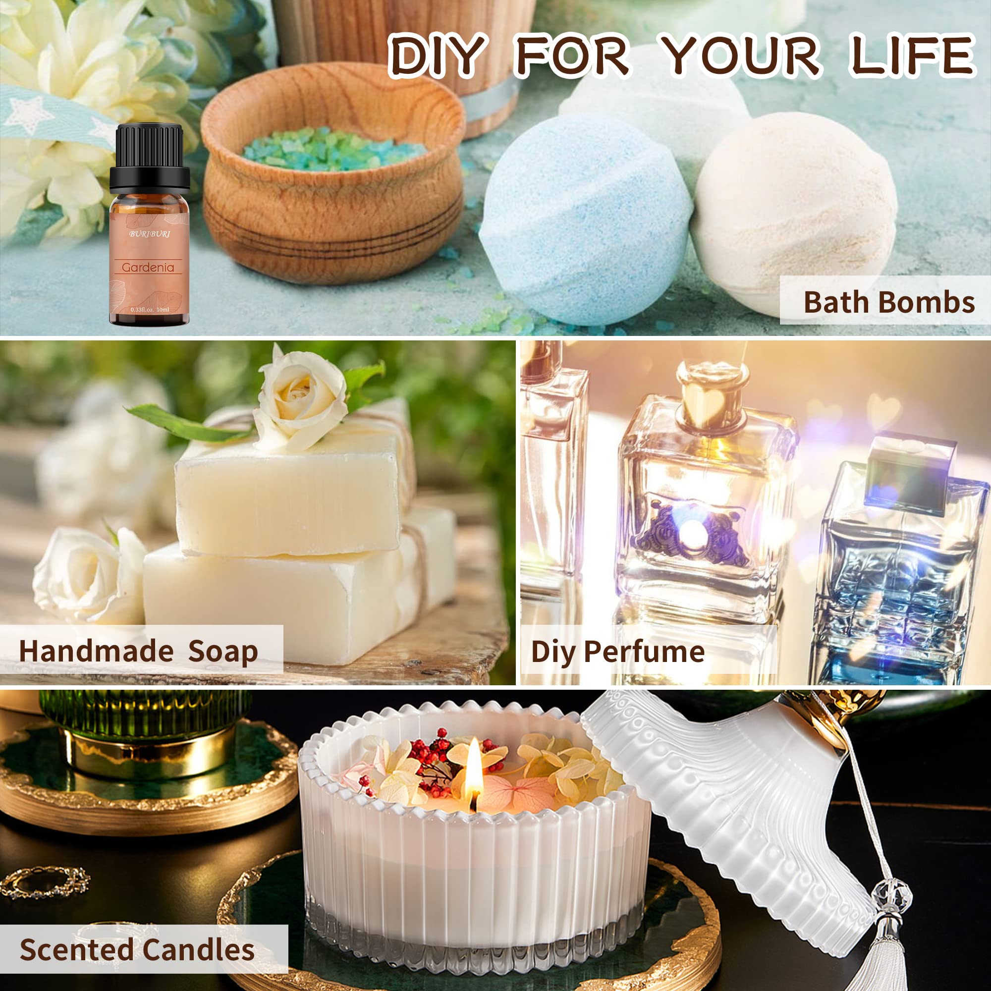 Topical usage guide: dilute BURIBURI Gardenia essential oil before applying.