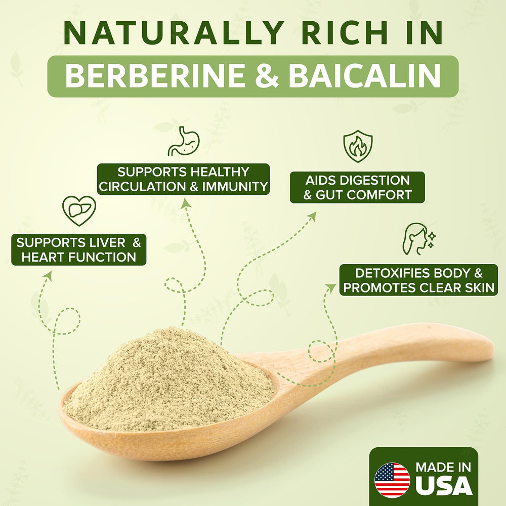 Dimmak Herbs 5:1 extract powder visual emphasizing concentrated bioflavonoids for inflammation support.