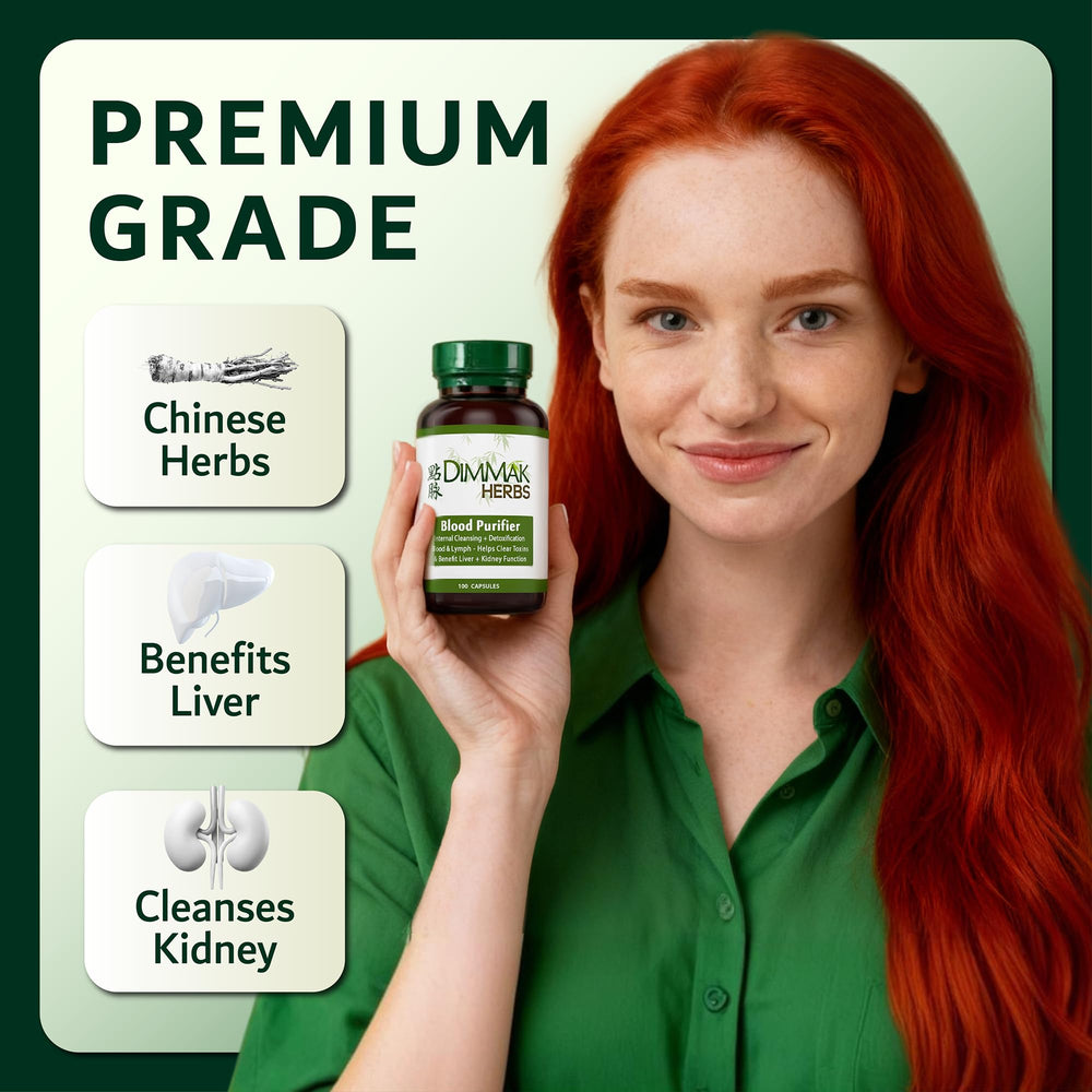 Dimmak Herbs Blood Purifier supports liver and kidney filtration.