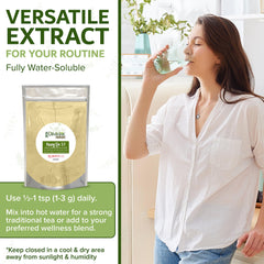 Dimmak Herbs bottle pour illustrating smooth liquid extract ideal for daily immune routine.