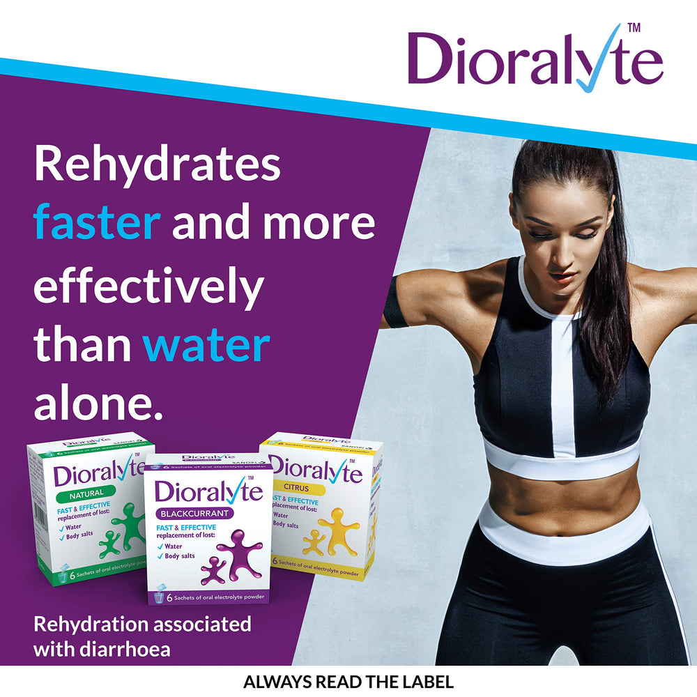 Dioralyte Citrus sachets travel kit essential for hot days.