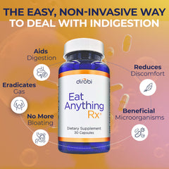Dirobi Eat Anything supplement pour showing quick-use serving.