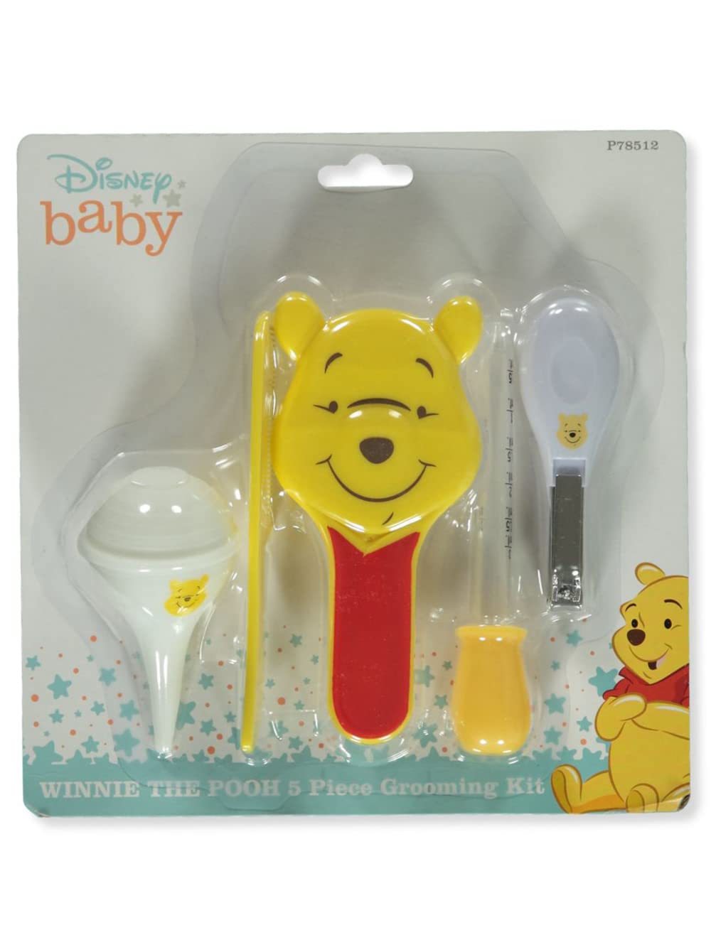 Disney Winnie The Pooh baby grooming kit with nasal aspirator for gentle care.