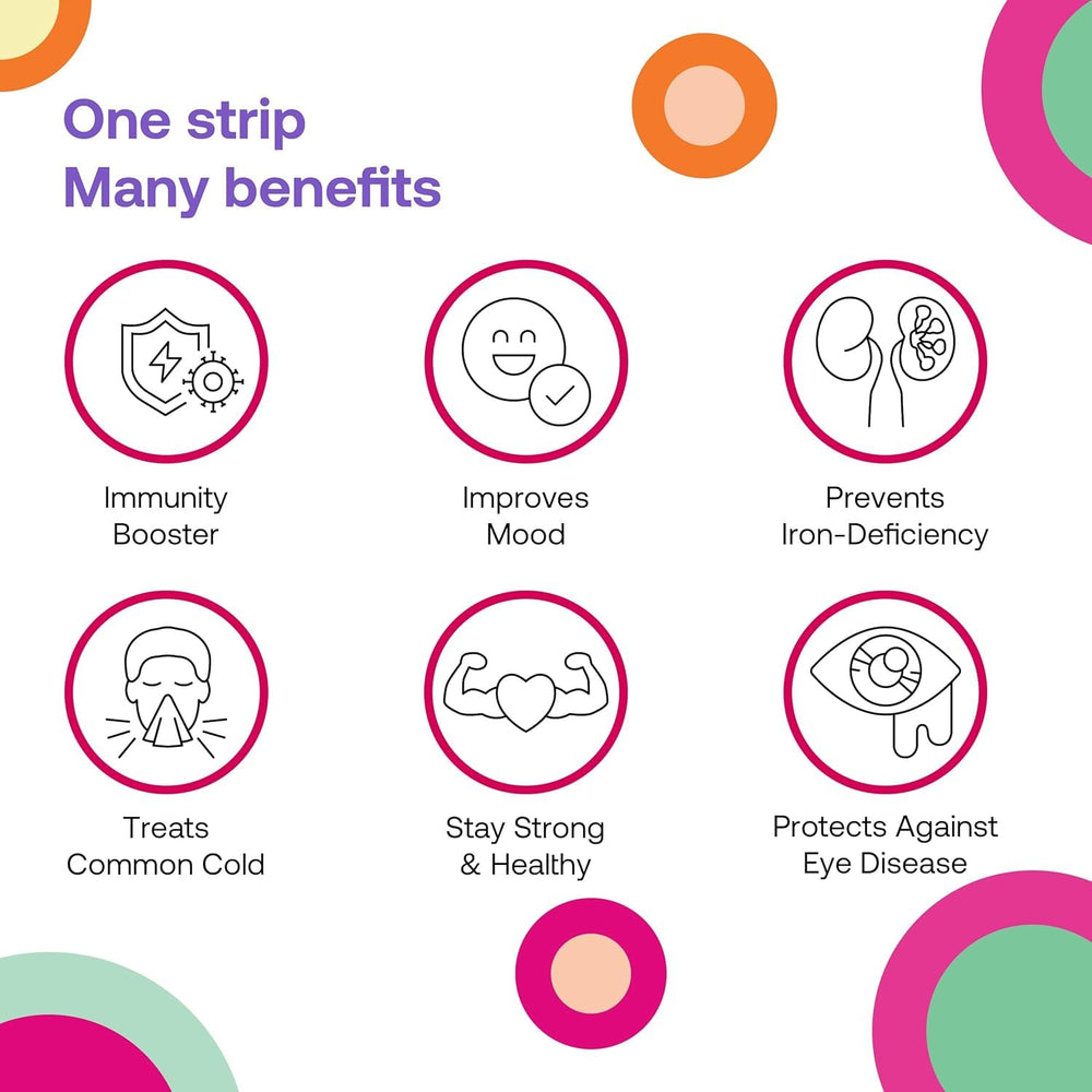 DISO Vitamin C strips zero sugar option supports daily intake