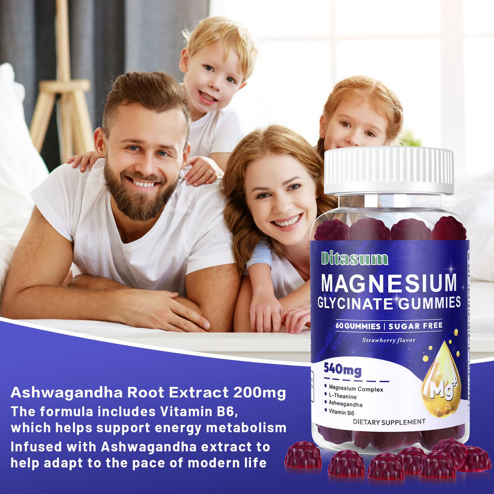 Gummies arranged in jar on wood evoke natural, tasty night-time support.