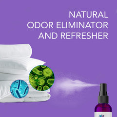 Diva Stuff Pillow Mist spray on pillow for relaxing bedtime routine.