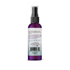 Close-up of Diva Stuff Travelers Mist label highlighting natural ingredients