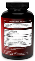 Divine Bounty vitamin K2 D3 capsules ready for daily use in a vegetarian capsule