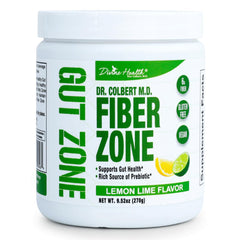 Divine Health Fiber Zone bottle in lemon-lime flavor supports daily digestive comfort.