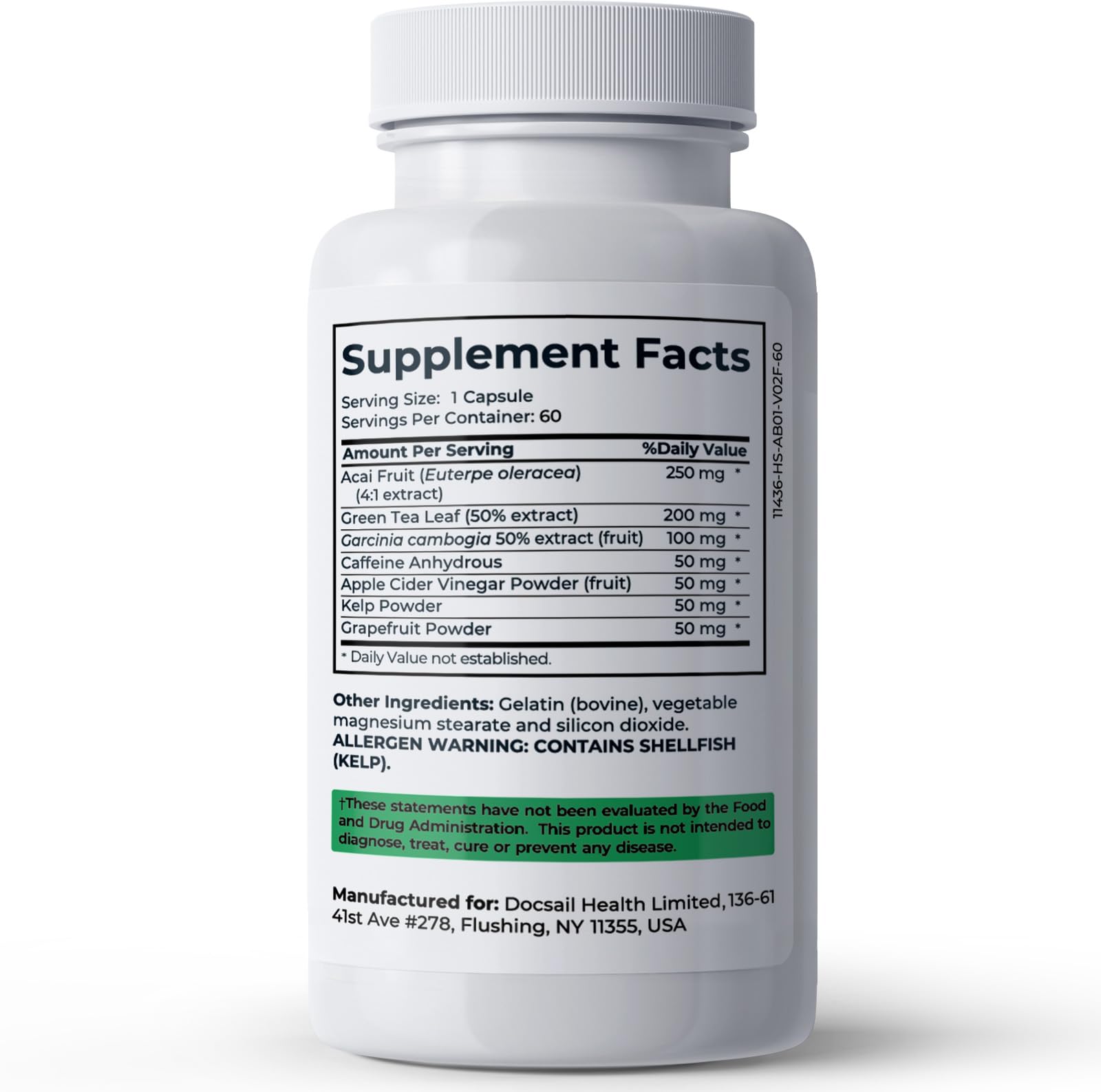 Divinity Nutra Brazilian Lean label highlighting GMP quality and third-party testing.