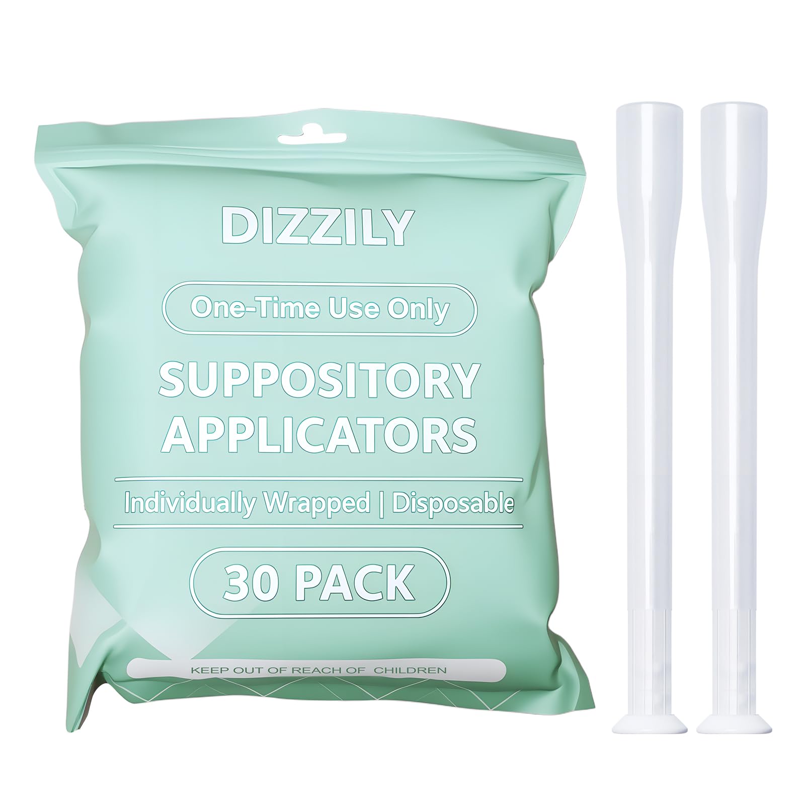 Dizzily 30-pack disposable vaginal applicators for clean, single-use protection.