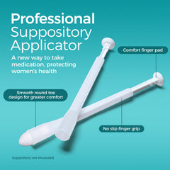 Dizzily soft-tip applicator delivers gentle insertion and reduced irritation.