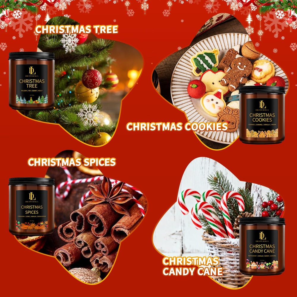 DL Dreamy Dewla Christmas Spice candle adds cozy warmth to gatherings.