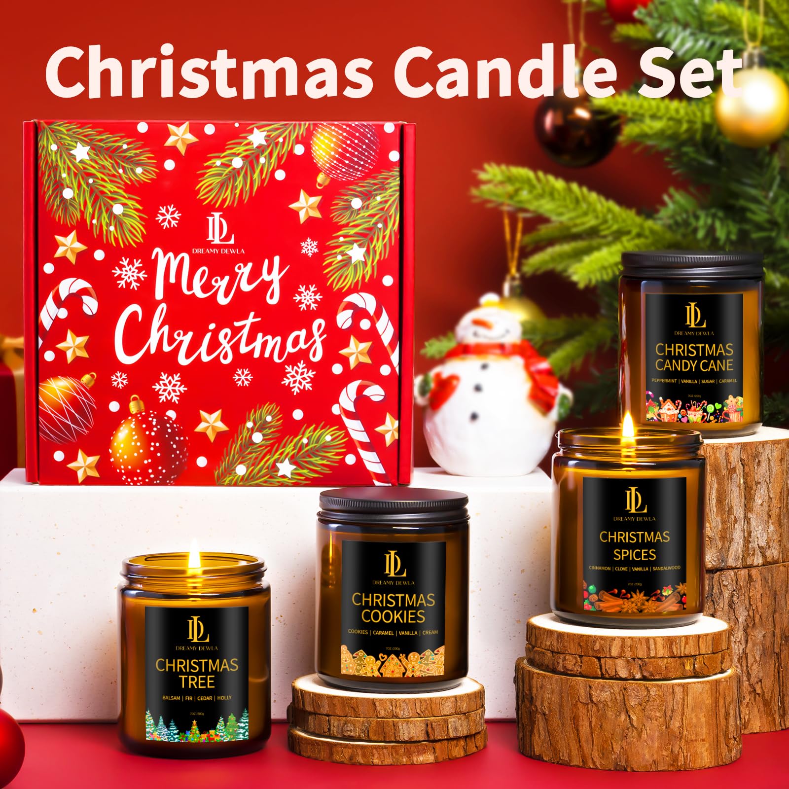 DL Dreamy Dewla soy wax candle offers a clean burn with long-lasting fragrance.