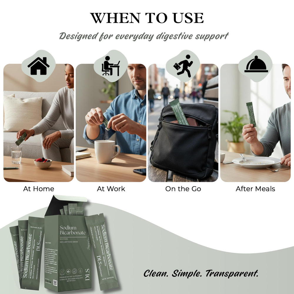 DLS ready-to-dissolve sticks next to a glass of water.