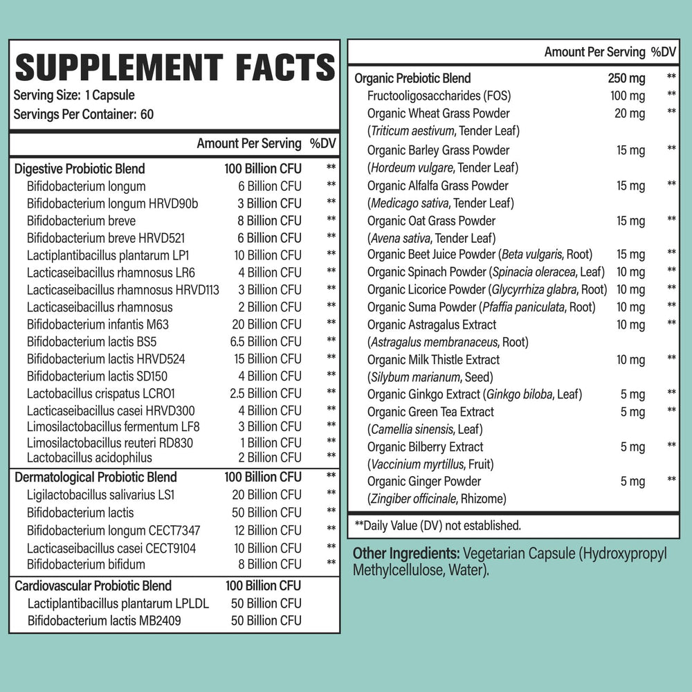 Dmeisy Probiotics capsules close-up for easy daily use.