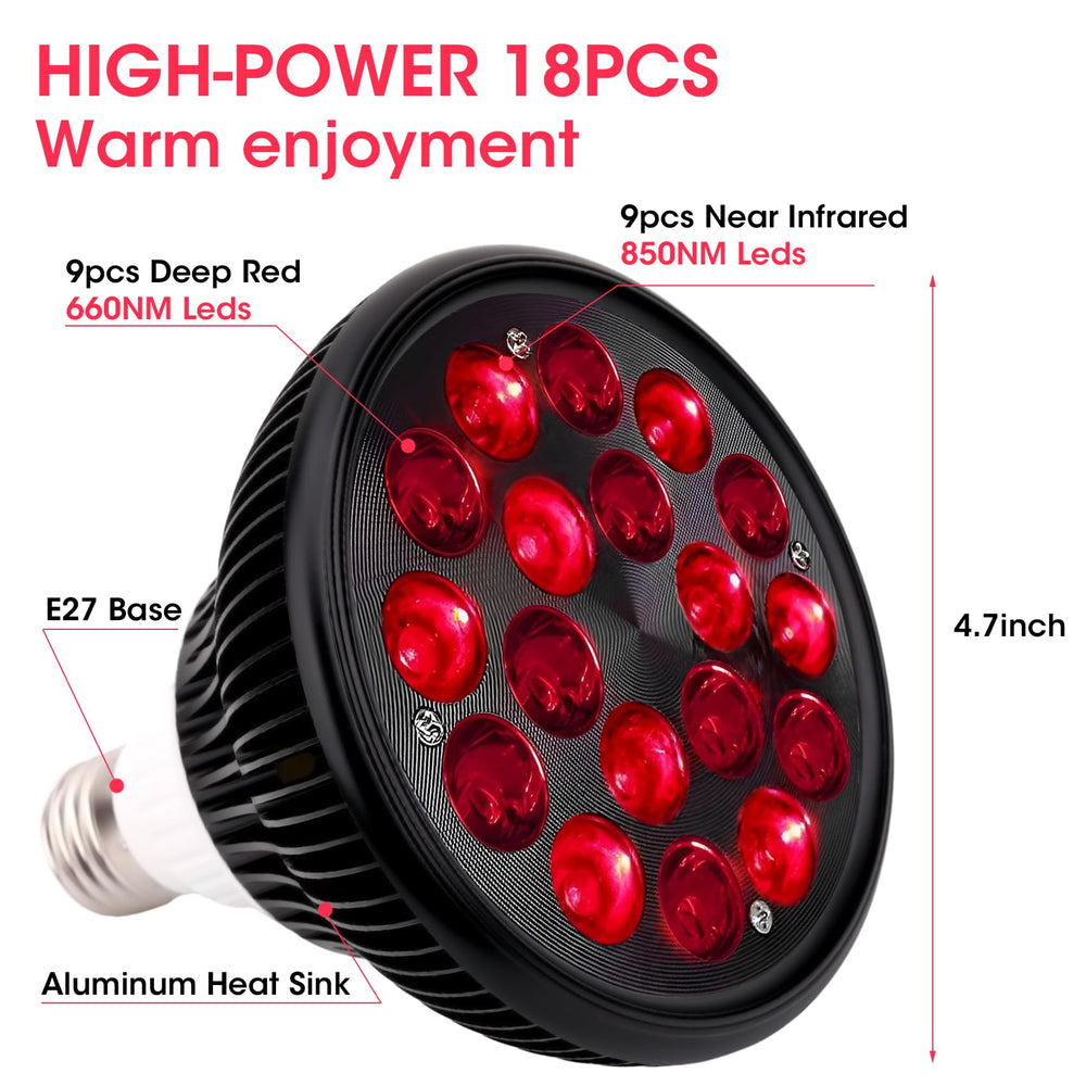 DMMBMFC 18 LED assembly closeup highlights 660nm and 850nm wavelengths