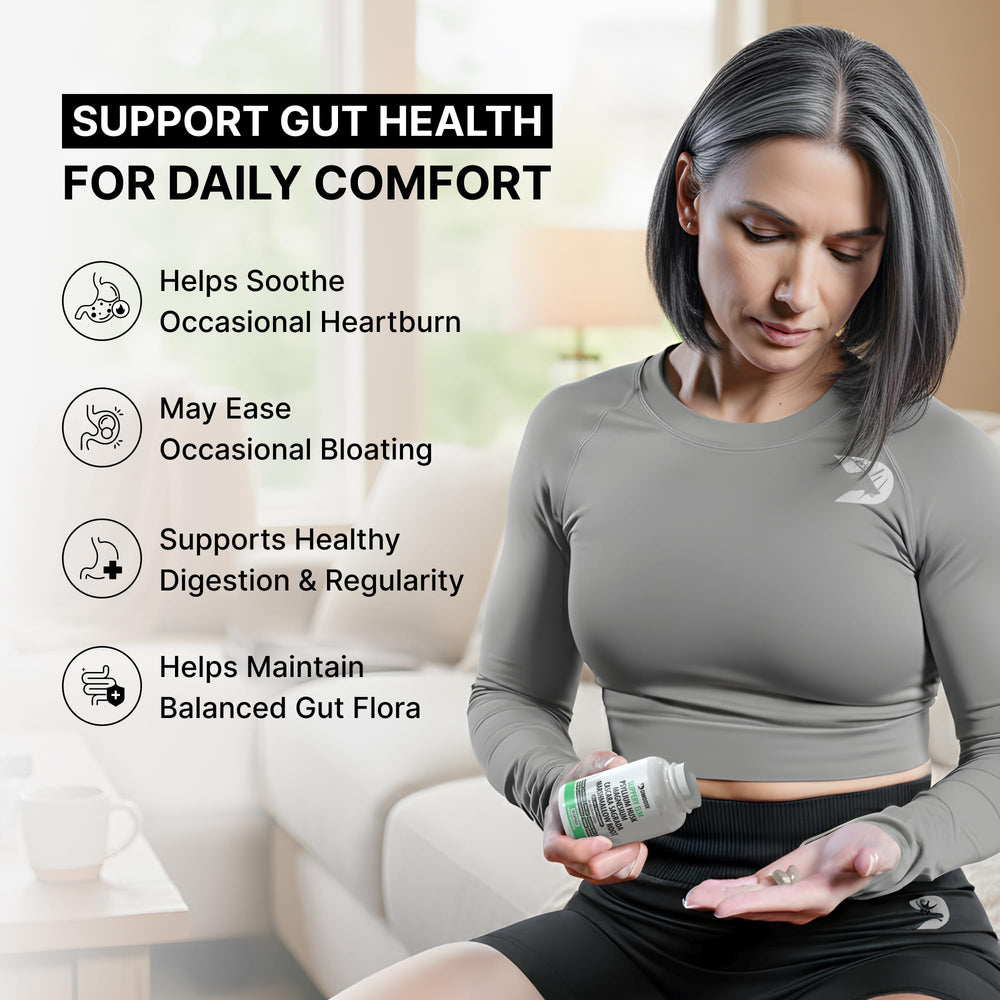 DMoose Fitness cascara and magnesium capsules for gentle regularity.