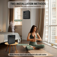 DMPWNEBL Waterless Diffuser app-remote-control enables Bluetooth scheduling and customization.