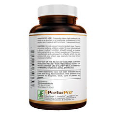 DNA Nutraceuticals GUT GOLD label featuring PreforPro and DE111 for gut balance.