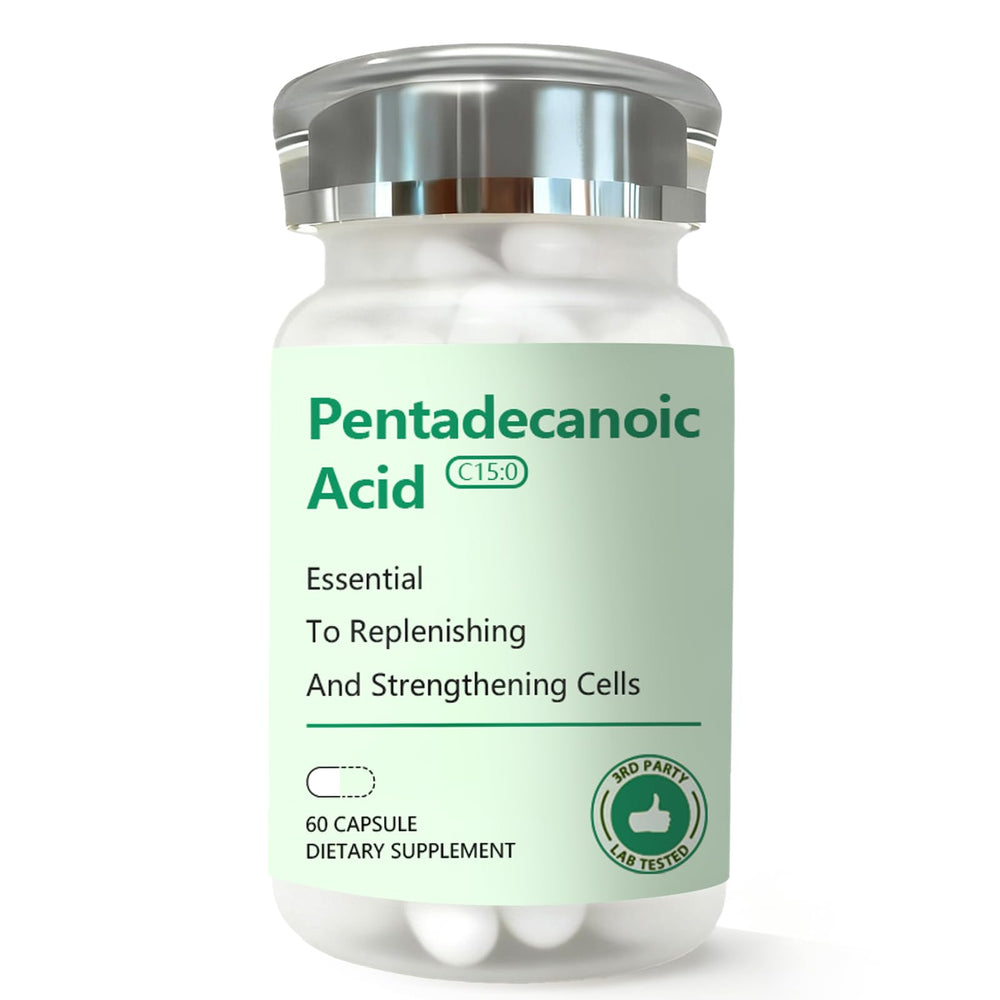 DNOUHN pentadecanoic acid bottle cap close-up for easy daily use