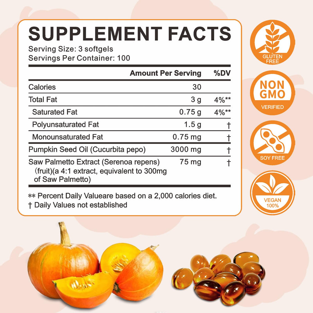 Closeup of DNOUHN pumpkin seed oil softgels for easy use.