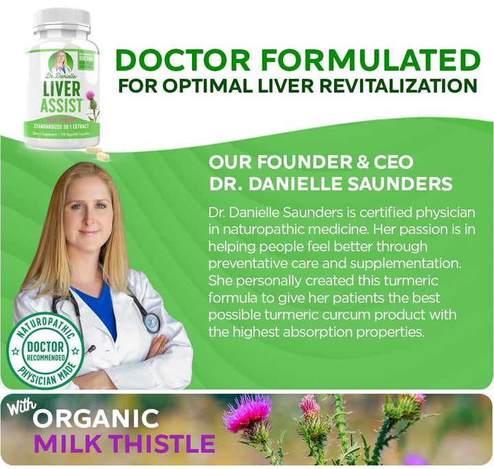 Doctor Danielle Liver Detox Cleanse packaging highlighting organic formulation