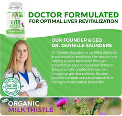 Doctor Danielle Liver Detox Cleanse packaging highlighting organic formulation