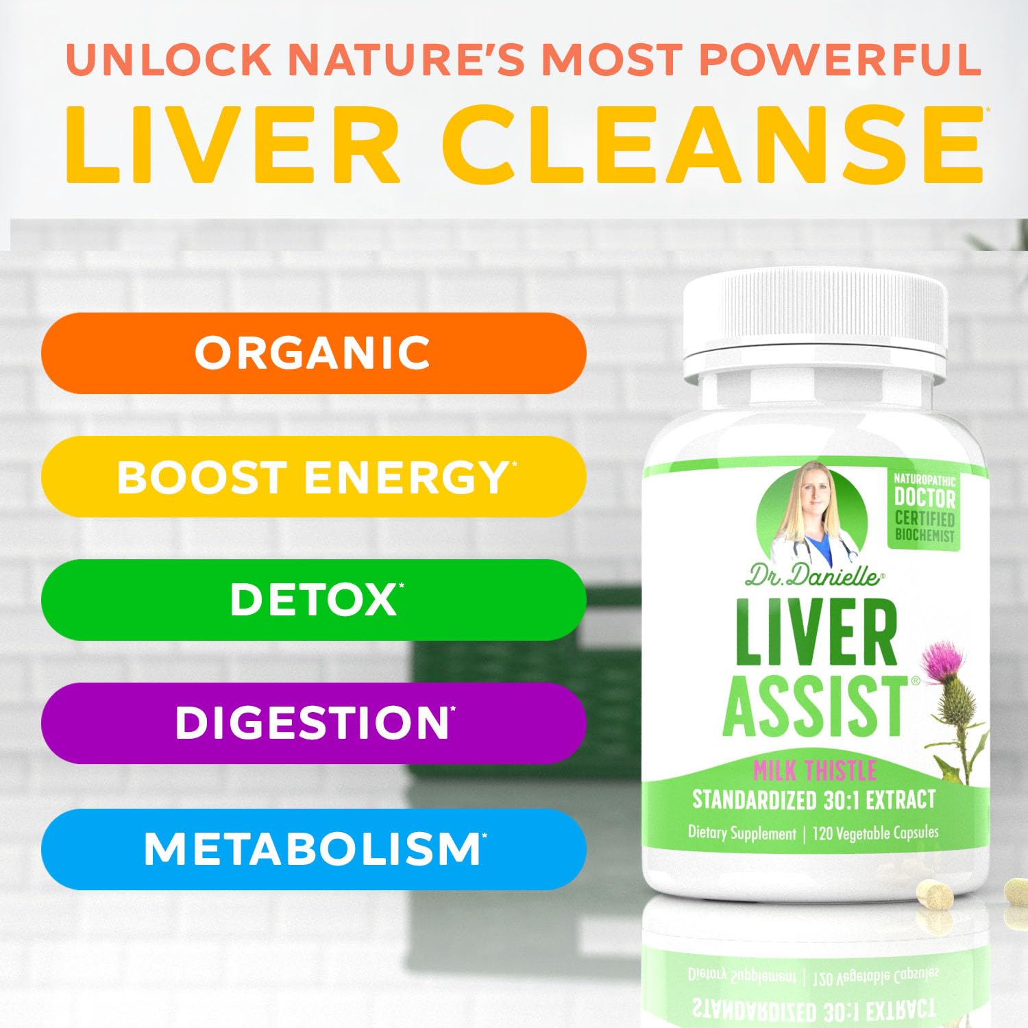 Doctor Danielle Organic Milk Thistle Extract visualization