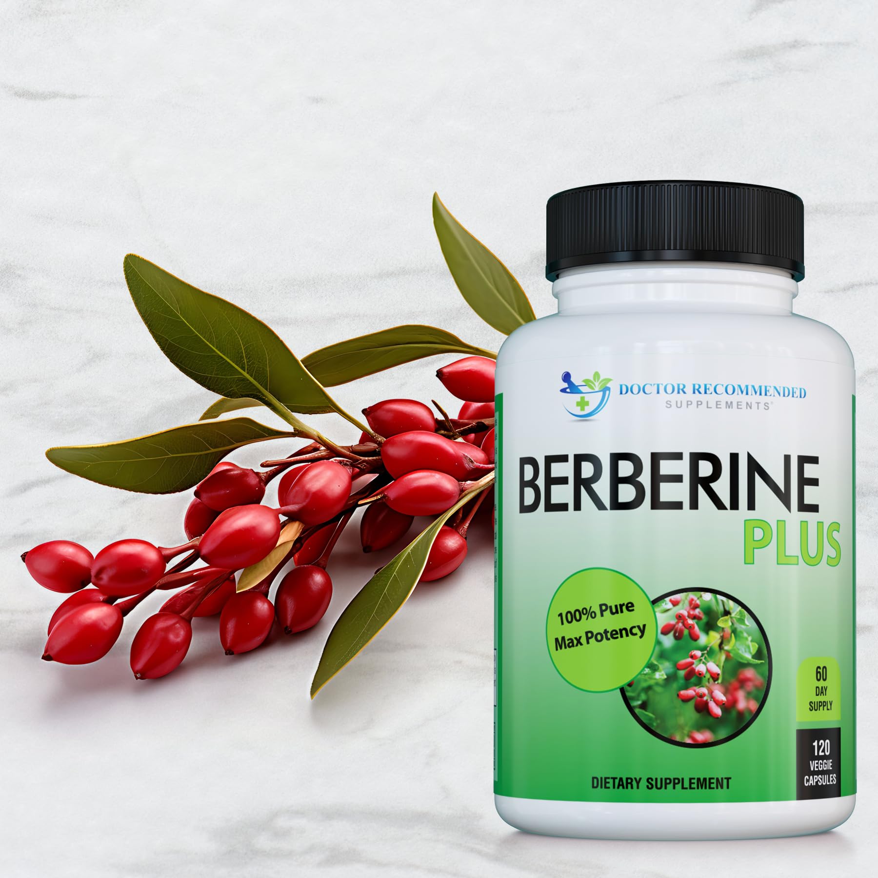 Berberine Plus label details highlight USA manufacturing and clean ingredients