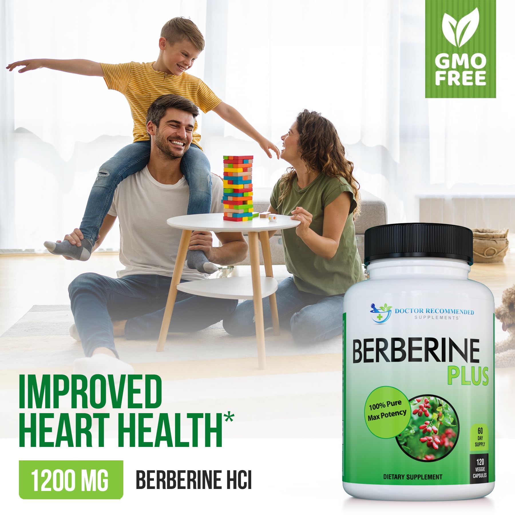 Berberine Plus three pack box for convenient multi bottle packaging