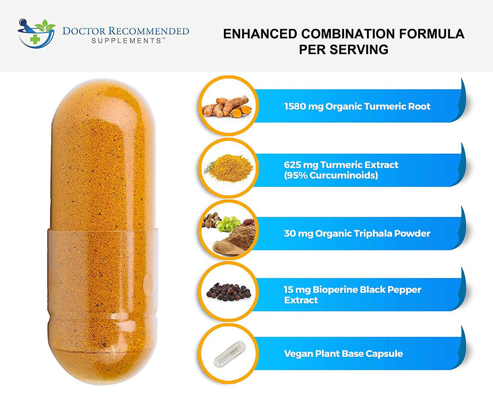 DOCTOR RECOMMENDED SUPPLEMENTS Bioperine black-pepper extract capsule for enhanced absorption