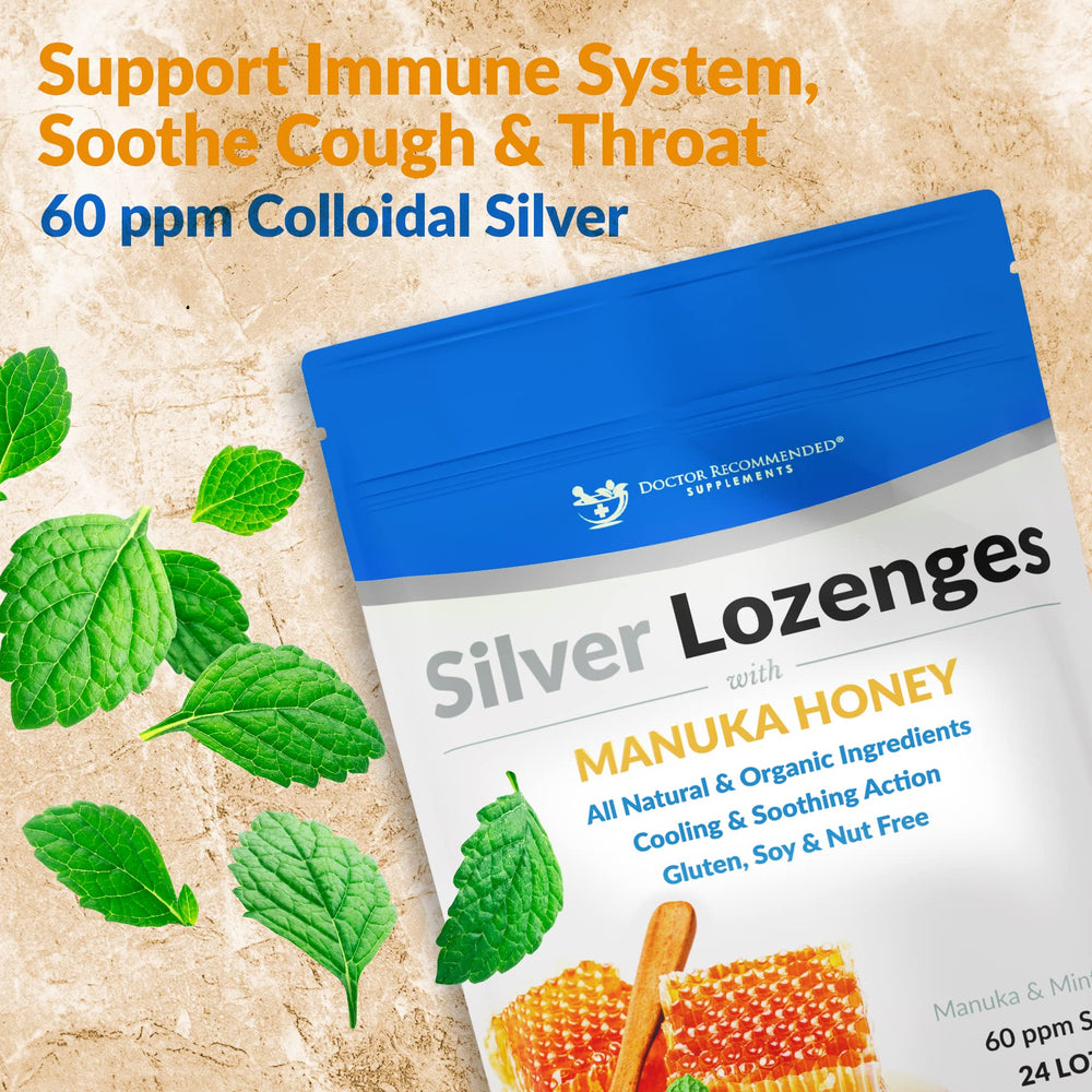 Doctor Recommended Supplements nano-silver 60 PPM visualization highlights purity and potency