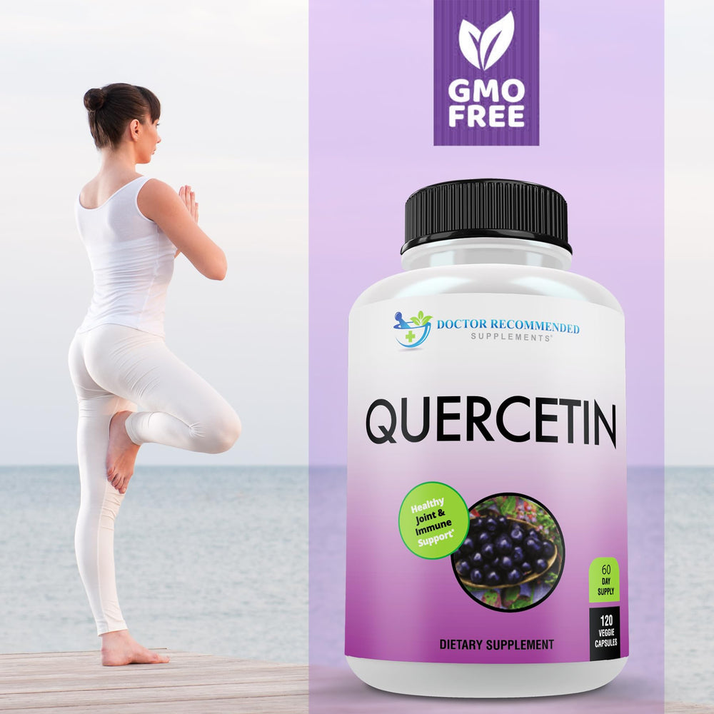 DOCTOR RECOMMENDED SUPPLEMENTS quercetin veggie capsule closeup for daily use
