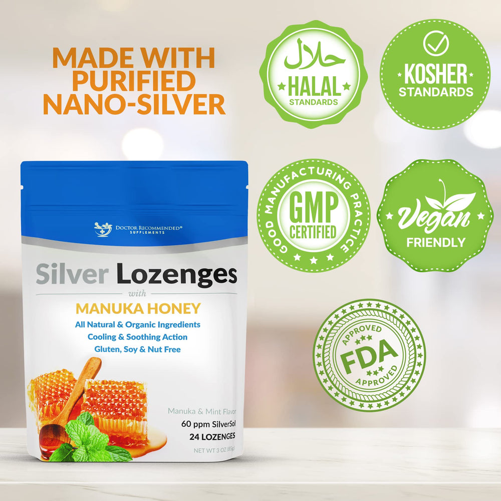 Doctor Recommended Supplements individually wrapped lozenges for on-the-go use