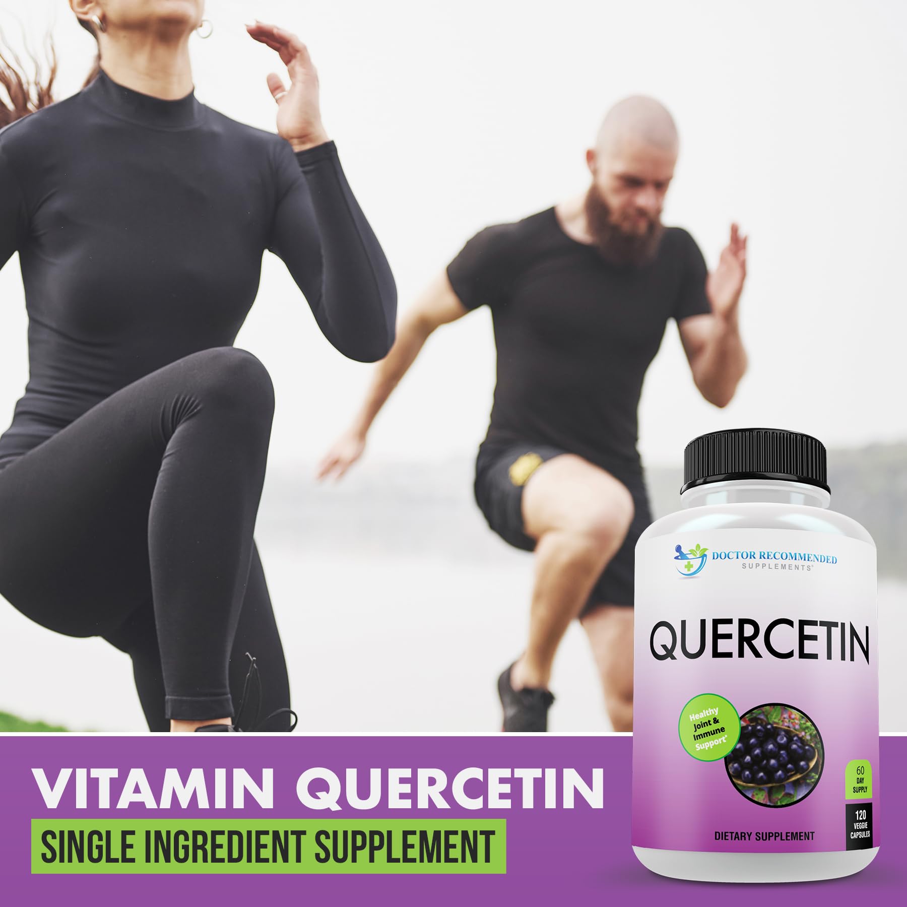 DOCTOR RECOMMENDED SUPPLEMENTS quercetin vegan capsules showcase plant-based sourcing