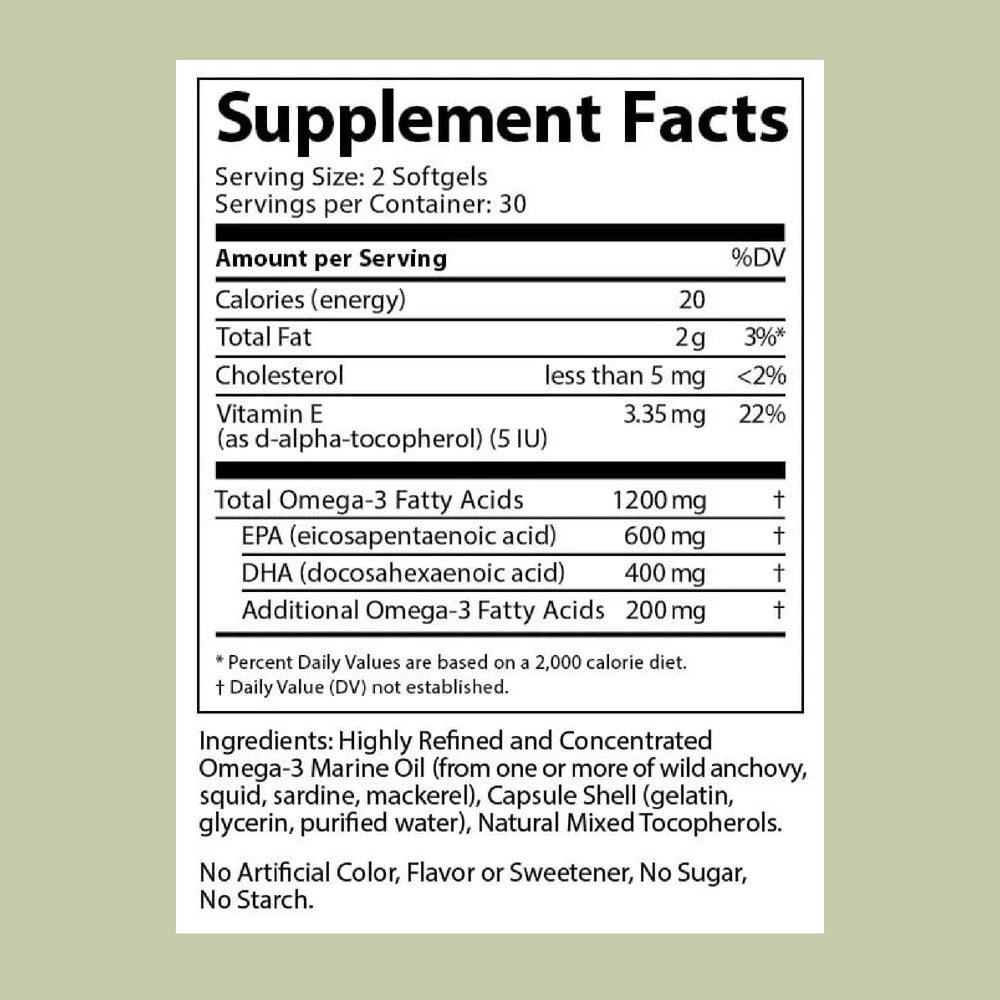 Doctor's Advantage Omega Shield bottle dispensing capsules for daily routine