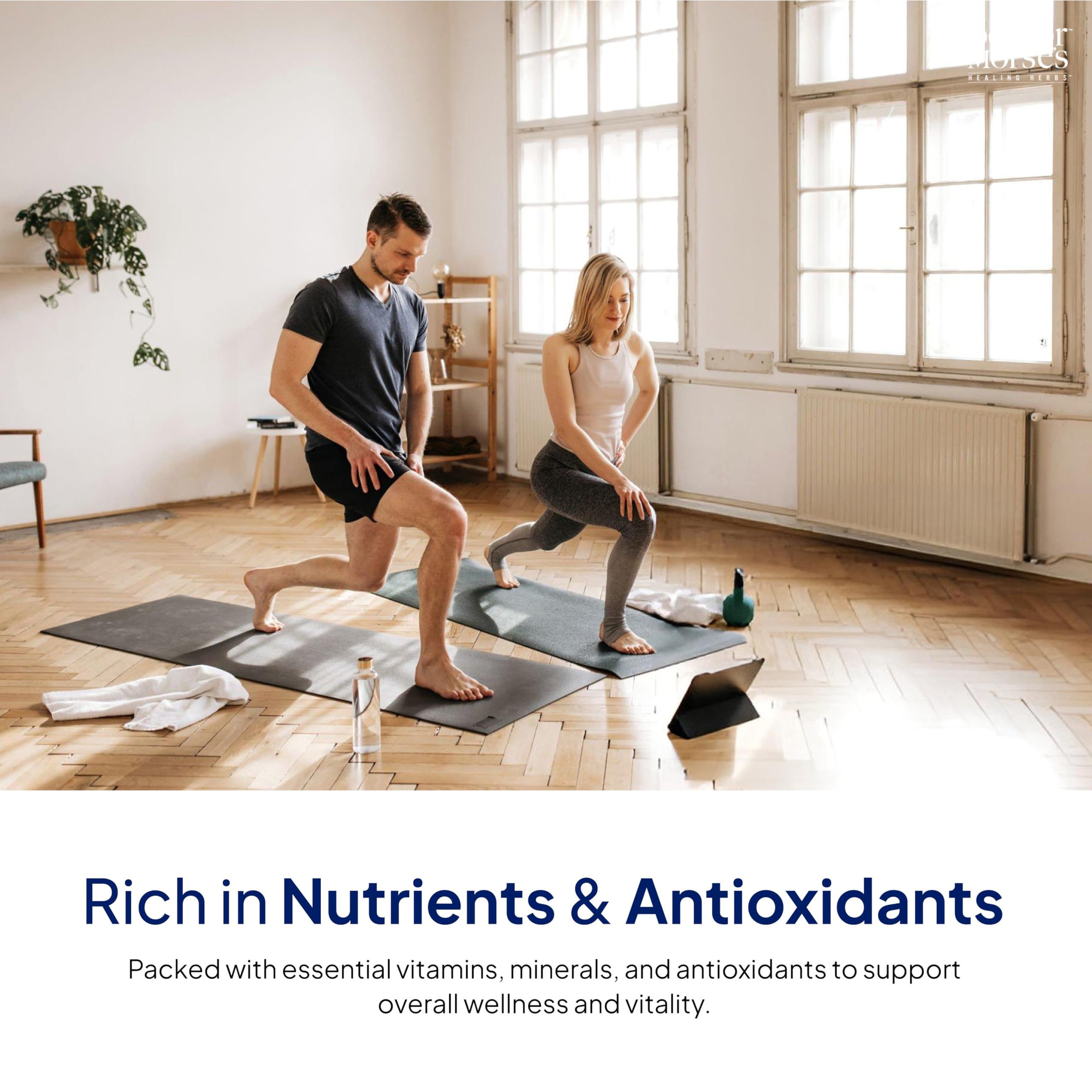 Natural ingredients on a wooden surface suggesting an everyday wellness routine