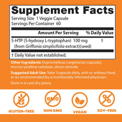 Doctor's Best 5-HTP capsules arranged for daily use