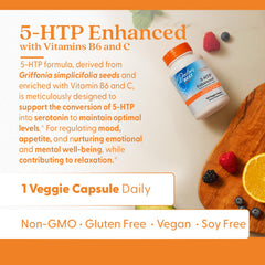Doctor's Best 5-HTP mood balance capsules suggesting emotional well-being support