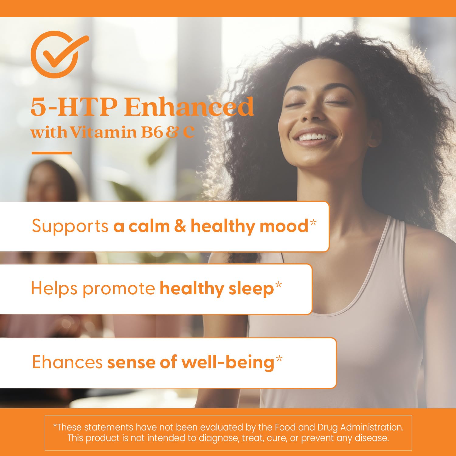 Doctor's Best 5-HTP veggie caps shown for vegan-friendly formula