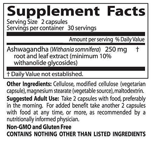Ashwagandha Sensoril on a wellness display shelf