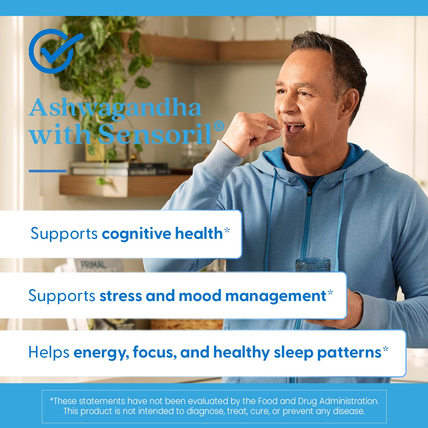 Doctor's Best Ashwagandha Sensoril vegan-friendly packaging detail