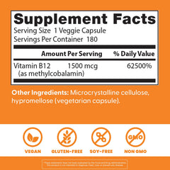 Gluten-free badge on Doctor's Best B12 packaging for gluten-free diet