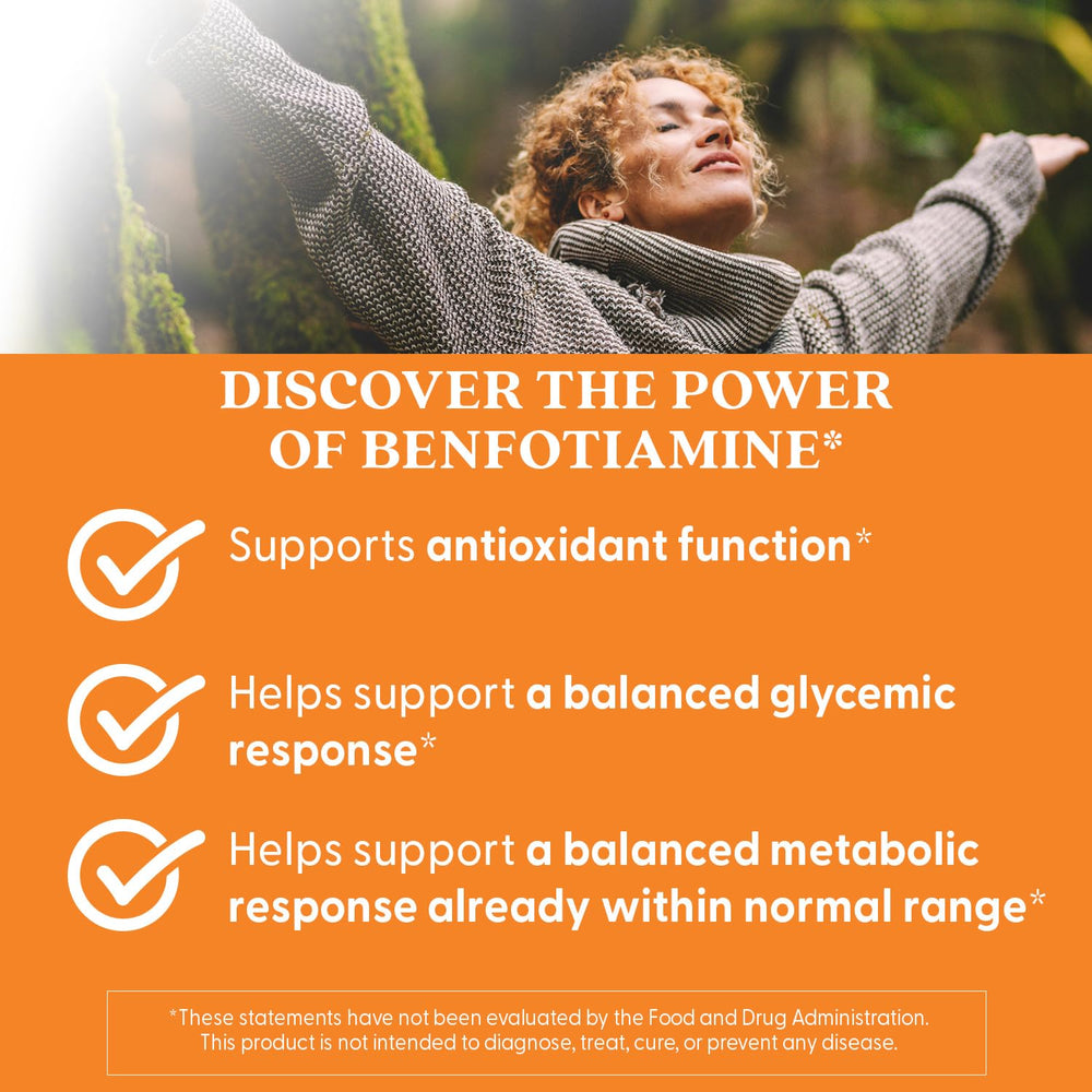 Doctor's Best Benfotiamine 150 capsules angles close-up highlight fat-soluble, high-bioavailability form.