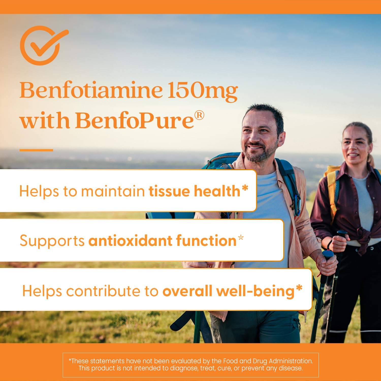 Doctor's Best Benfotiamine 150 vegan bottle underlines clean daily supplementation.
